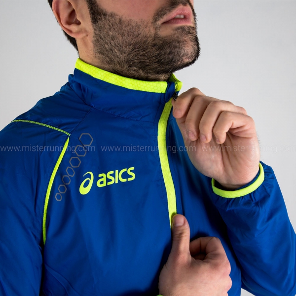 ASICS Taurus Jacket - Light Blue/Volt