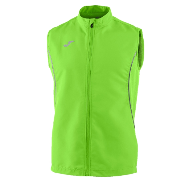 Giacca Running Uomo Joma Record 2 Gilet  Fluo Green 100762.020