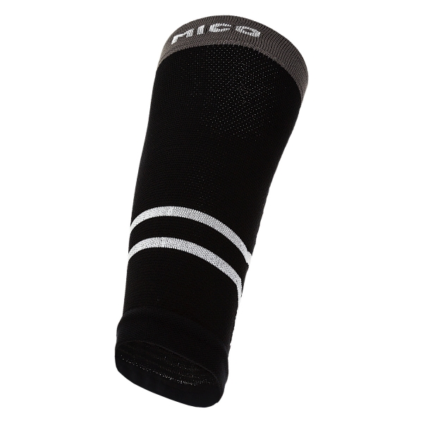Mico Oxi-Jet Compression Calf Sleeve - Black/Grey