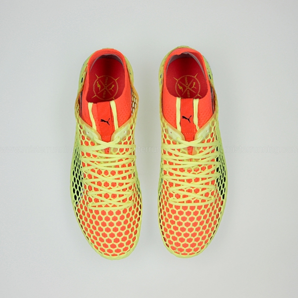 Puma evoSPEED NETFIT Sprint - Volt/Fluo Red