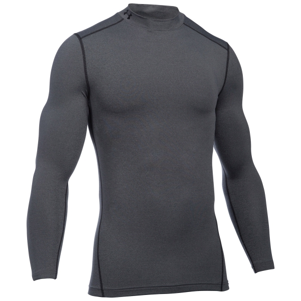 Under Armour ColdGear Compression Mock Shirt - Grey/Black