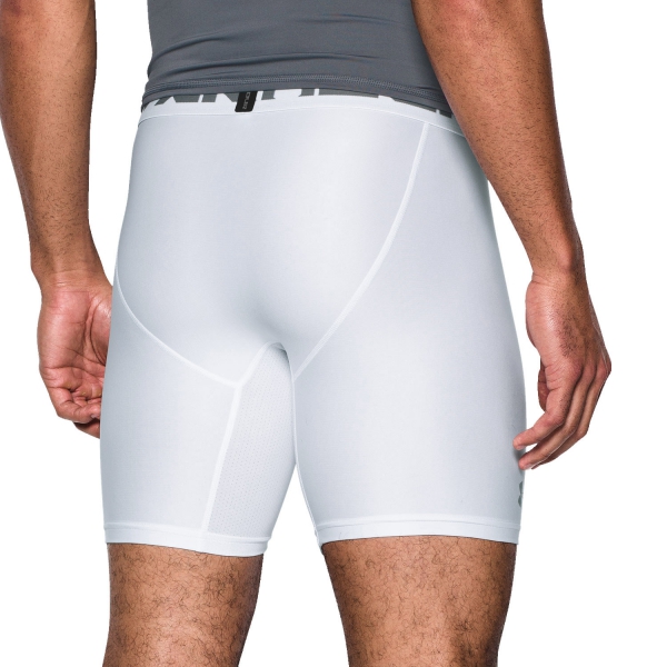 Under Armour HeatGear 2.0 Compression Boxer - White/Grey