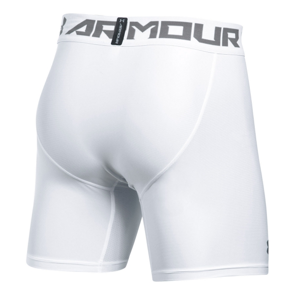 Under Armour HeatGear 2.0 Compression Boxer - White/Grey