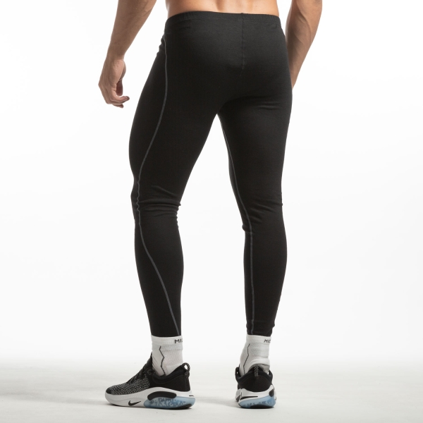 Mico Dualtech Merino Tights - Nero/Grigio