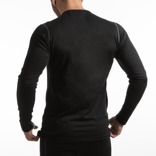 Mico Dualtech Merino Maglia - Nero/Grigio