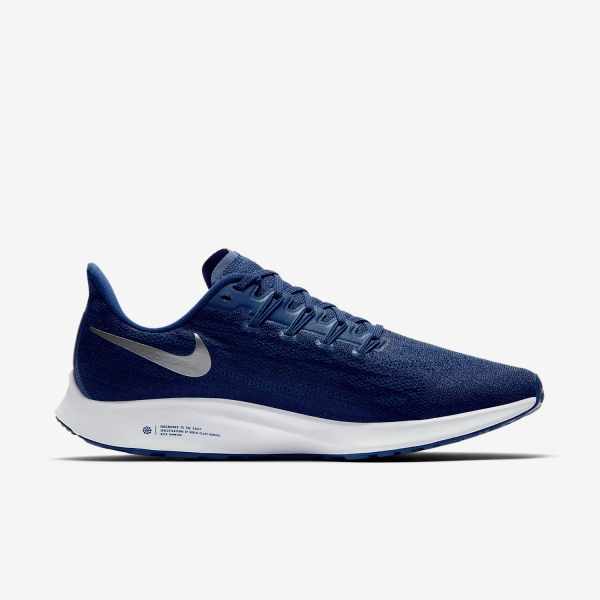 Nike Air Zoom Pegasus 36 - Blue Void/Metallic Silver/Coastal Blue
