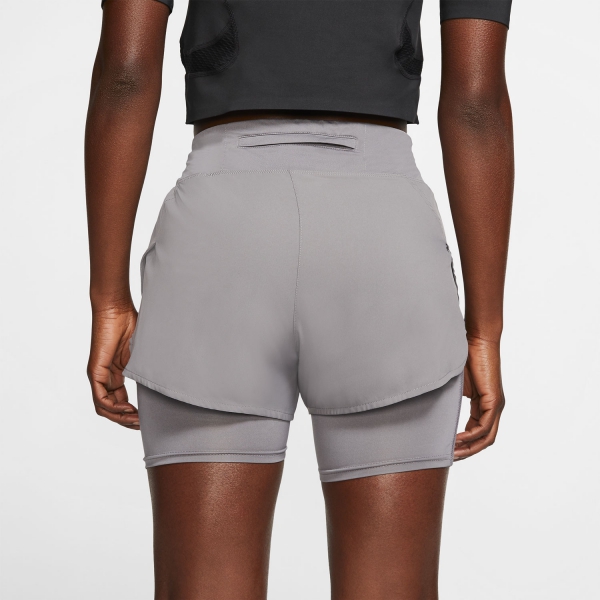 Nike Eclipse 2 in 1 3in Shorts - Gunsmoke/Reflective Silver