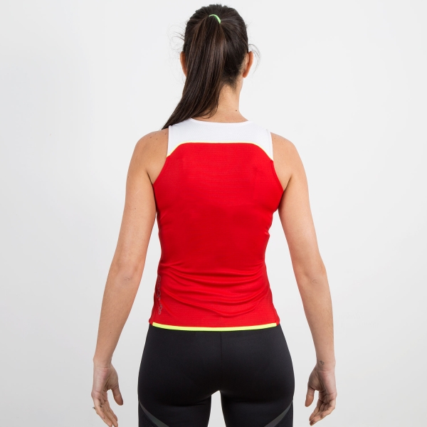 Asics Ara Singlet - Red/White