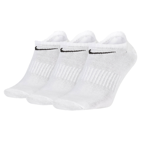 Running Socks Nike Everyday Lightweight x 3 Socks  White SX7678100