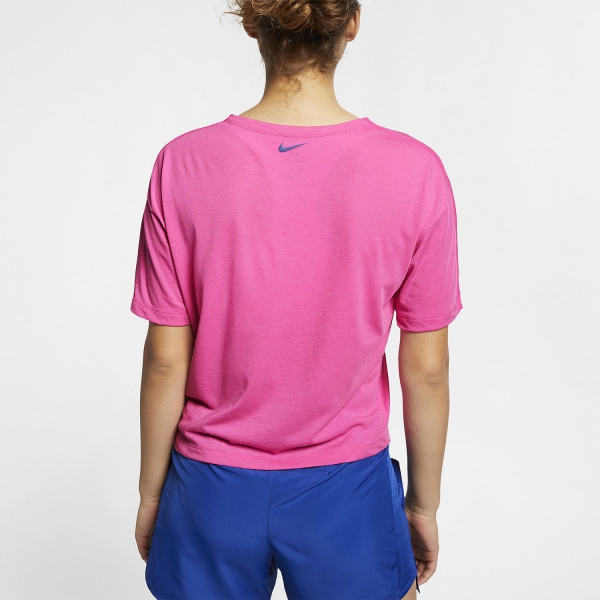 Nike Miler Surf T-Shirt - Laser Fuchsia/Indigo