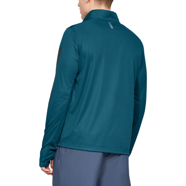 Under Armour Speed Stride Split 1/4 Zip Shirt - Teal Vibe/Pitch Gray