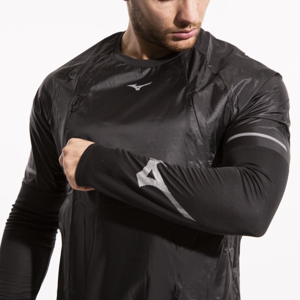 Mizuno Hineri Hybrid Maglia - Black