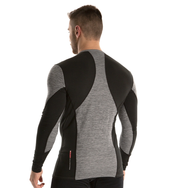 Mizuno Virtual Body G2 Crew Shirt - HeatherGrey/Black