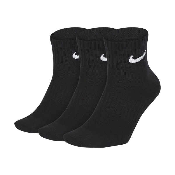Running Socks Nike Everyday Lightweight x 3 Socks  Black/White SX7677010