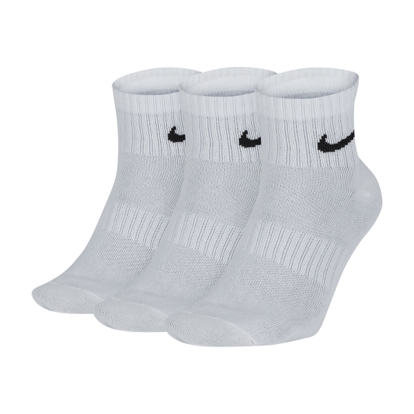 Running Socks Nike Everyday Lightweight x 3 Socks  White/Black SX7677100
