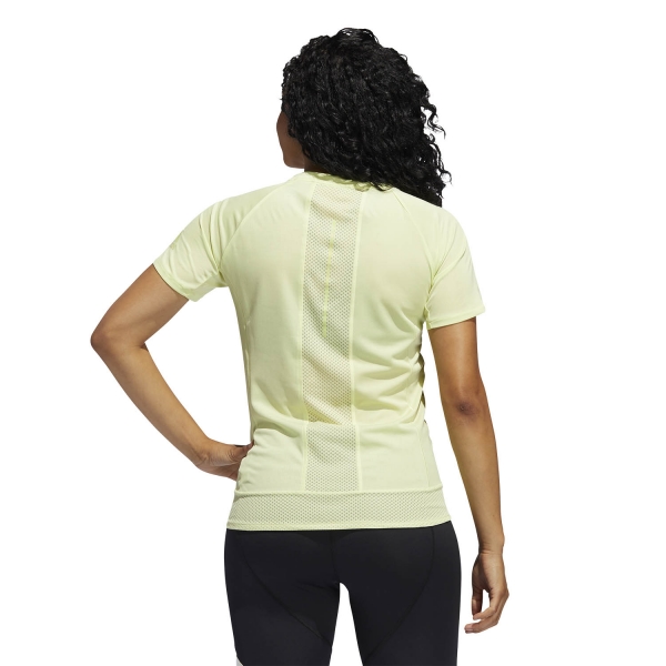 adidas 25/7 Rise Up N Run Parley T-Shirt - Yellow Tint