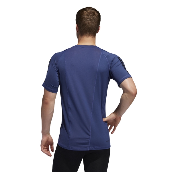 Adidas Alphaskin Sport Graphic T-Shirt - Tech Indigo