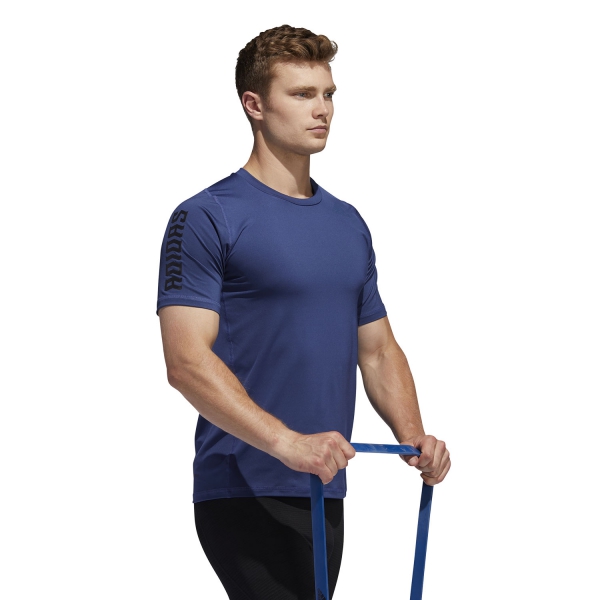 Adidas Alphaskin Sport Graphic T-Shirt - Tech Indigo
