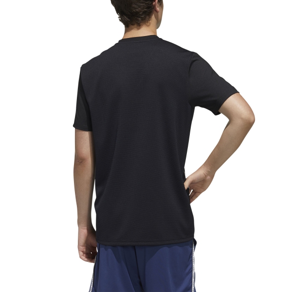 Adidas D2M Plane Mesh T-Shirt - Black/White