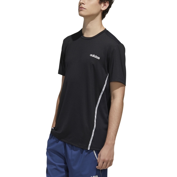 Adidas D2M Plane Mesh T-Shirt - Black/White