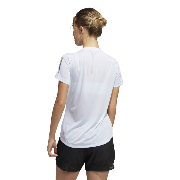adidas Own The Run Logo Camiseta - Sky Tint