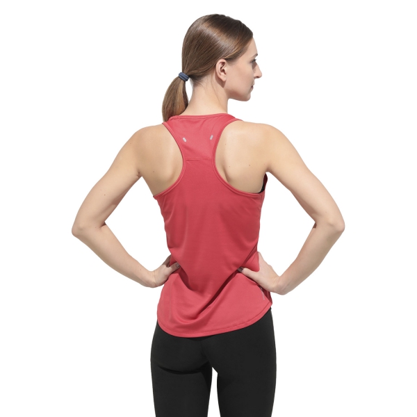 Adidas Run It 3 Stripes Tank - Glory Red