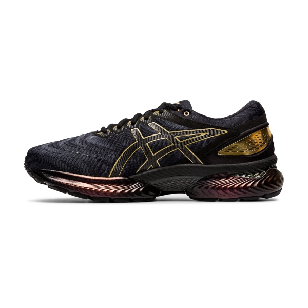 Asics Gel Nimbus 22 Platinum - Black/Pure Gold