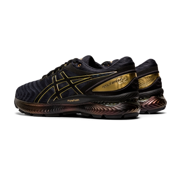 Asics Gel Nimbus 22 Platinum - Black/Pure Gold