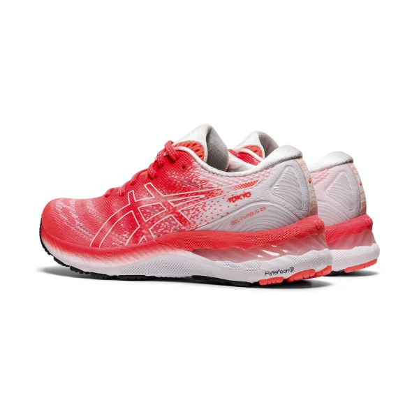 Asics Gel Nimbus 23 Tokyo - White/Sunrise Red