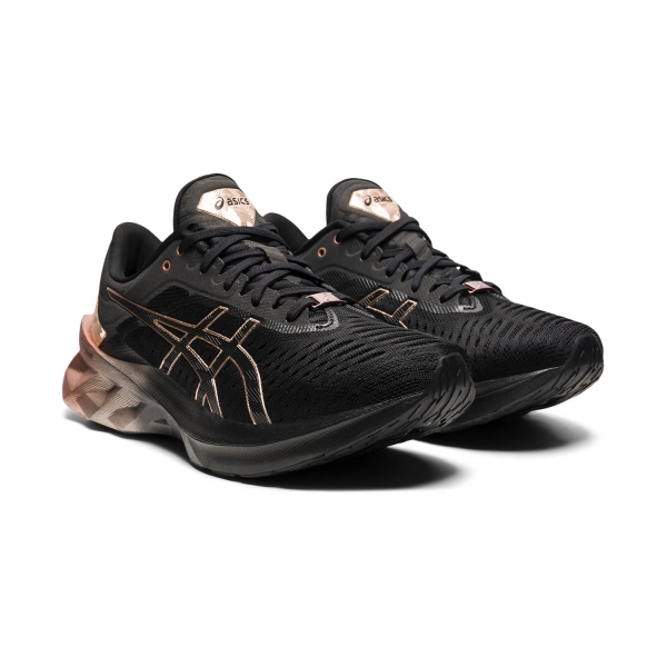 Asics Novablast Platinum - Black/Rose Gold