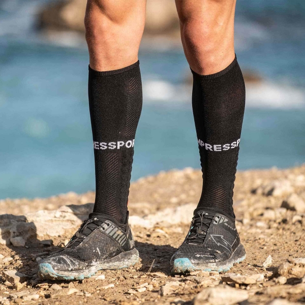 Compressport Full Run Calcetines - Black