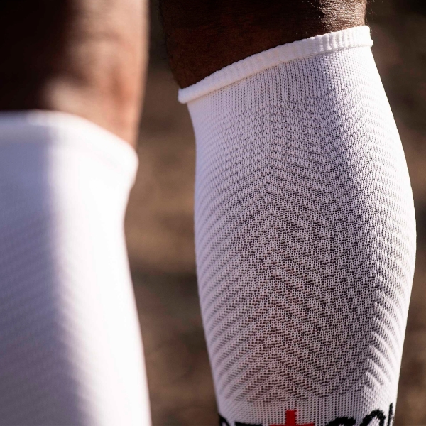 Compressport Full Run Calze - White