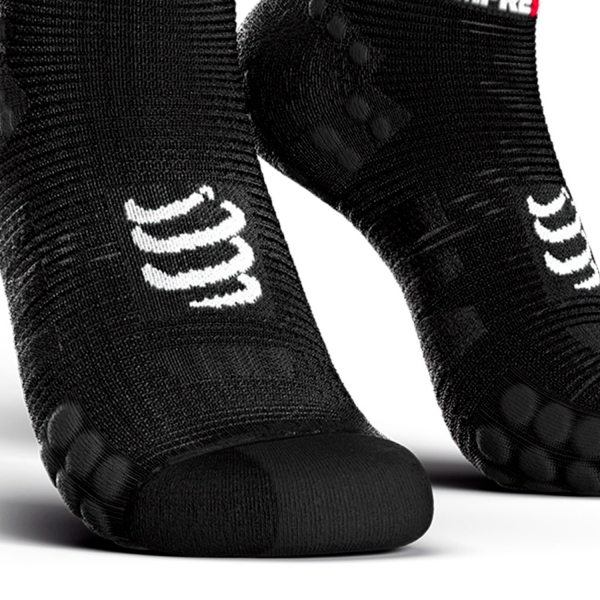 Compressport Pro Racing V3.0 Run Logo Calcetines - Black