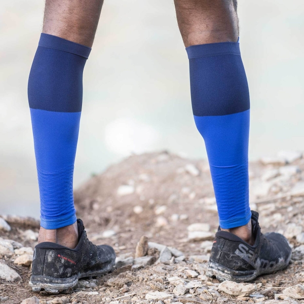 Compressport R2V2 Compression Calf Sleeves - Blue