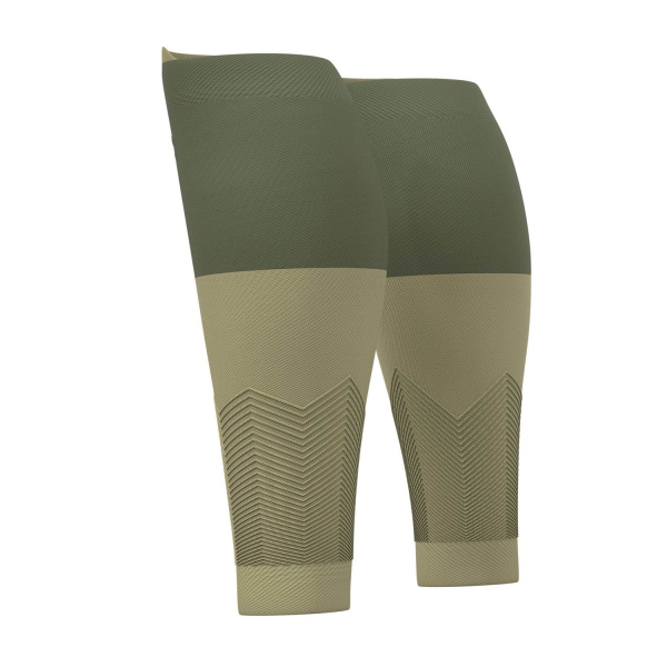 Compressport R2V2 Compression Calf Sleeves - Dusty Olive