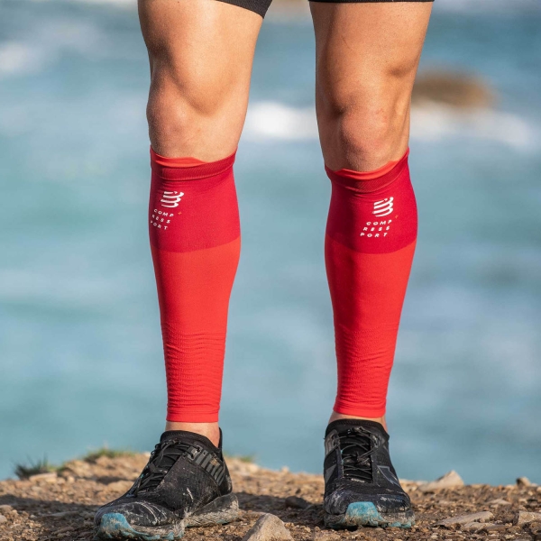 Compressport R2V2 Compression Calf Sleeves - Red