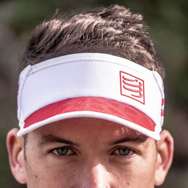 Compressport Spiderweb Ultralight Visera - Red/White