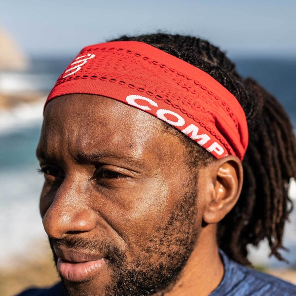 Compressport On Off Running Thin Headband Red