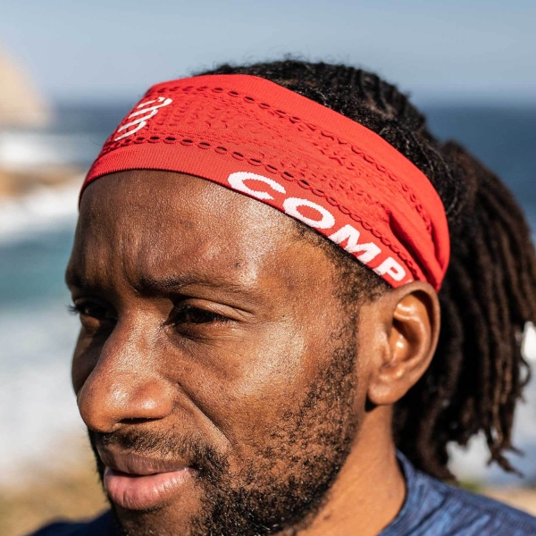 Compressport On/Off Running Thin Headband - Red