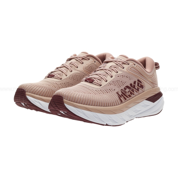 Hoka Bondi 7 - Misty Rose/Cordovan