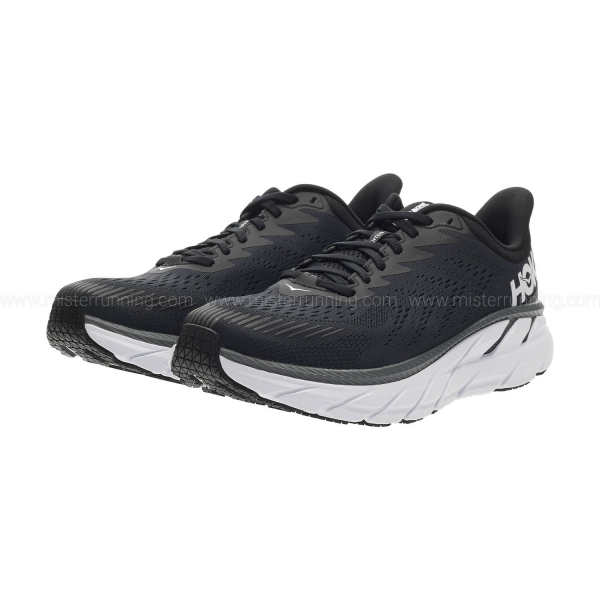 Hoka Clifton 7 Wide - Black/White