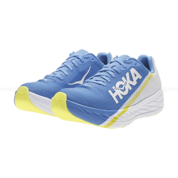 Hoka Rocket X - White/Diva Blue