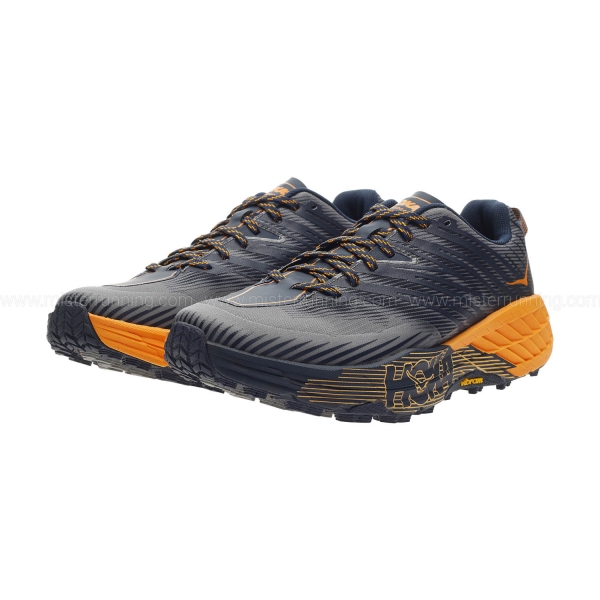 Hoka Speedgoat 4 - Black Iris/Bright Marigold