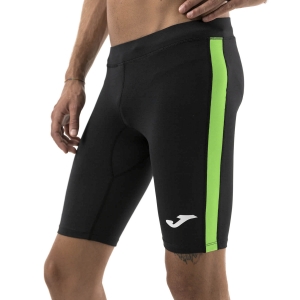 Pantalone cortos Running Hombre Joma Elite VII 11in Shorts  Black/Flour Green 101520.117