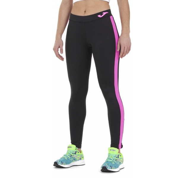 Women's Running Tights Joma Elite VII Tights  Black/Pink 901127.118