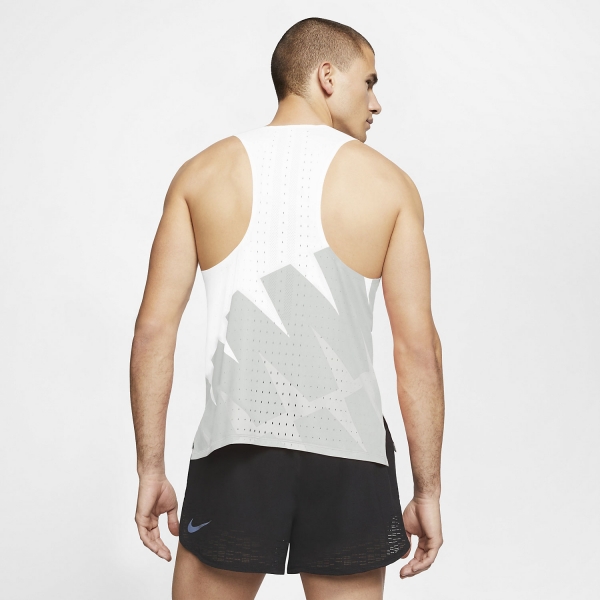 Nike Aeroswift NN Tank - White/Photon Dust/Team Orange