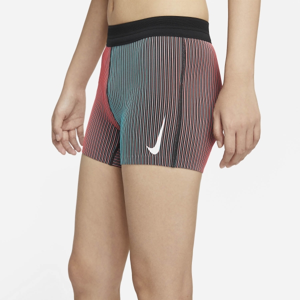 Nike Aeroswift Logo 4in Pantaloncini - Bright Crimson/Black/White
