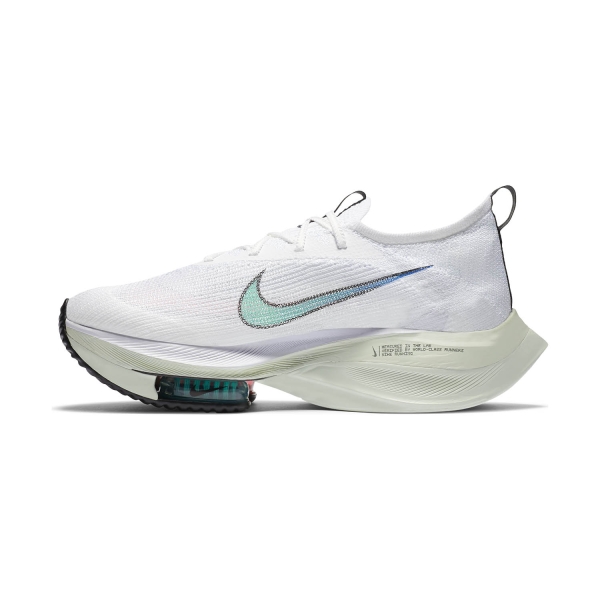 Nike Air Zoom Alphafly Next% - White/Flash Crimson/Jade Aura