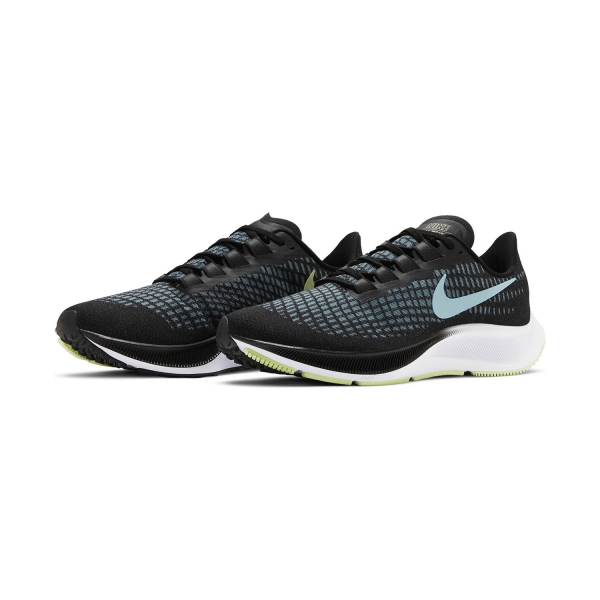 Nike Air Zoom Pegasus 37 - Black/Glacier Ice/Barely Volt/White