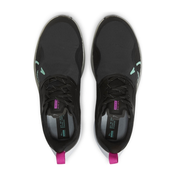 Nike Air Zoom Pegasus 37 Shield - Black/Aurora Green/Dark Smoke Grey